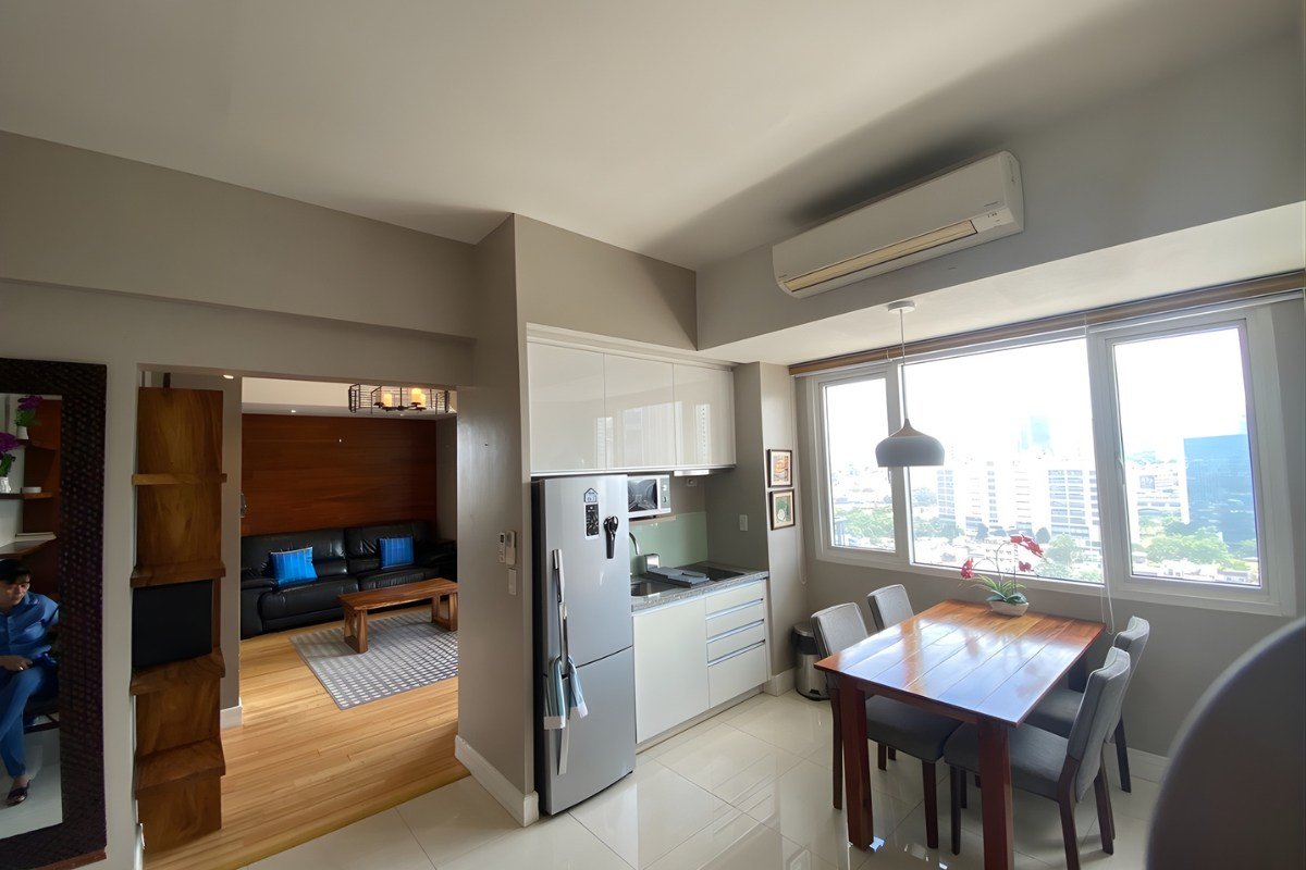 3. Large 1-Bedroom Condo with Panoramic Views Balcony view of the 1-bedroom apartment for sale in Cebu City