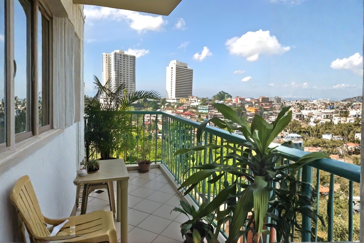Condominium Unit 2BR – Citylights Gardens (1) Living area of the 2-bedroom condo for sale in Cebu City