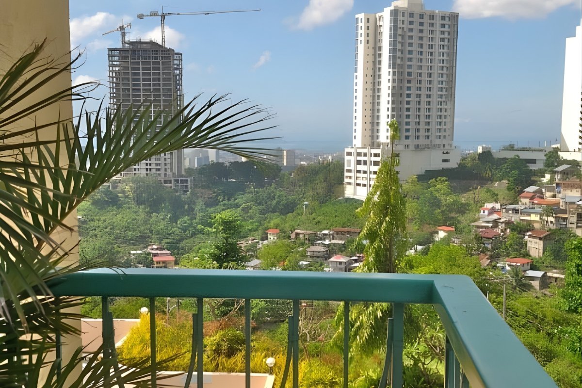 Condominium Unit 2BR – Citylights Gardens (4) Balcony view of the 2-bedroom condo for sale in Cebu City