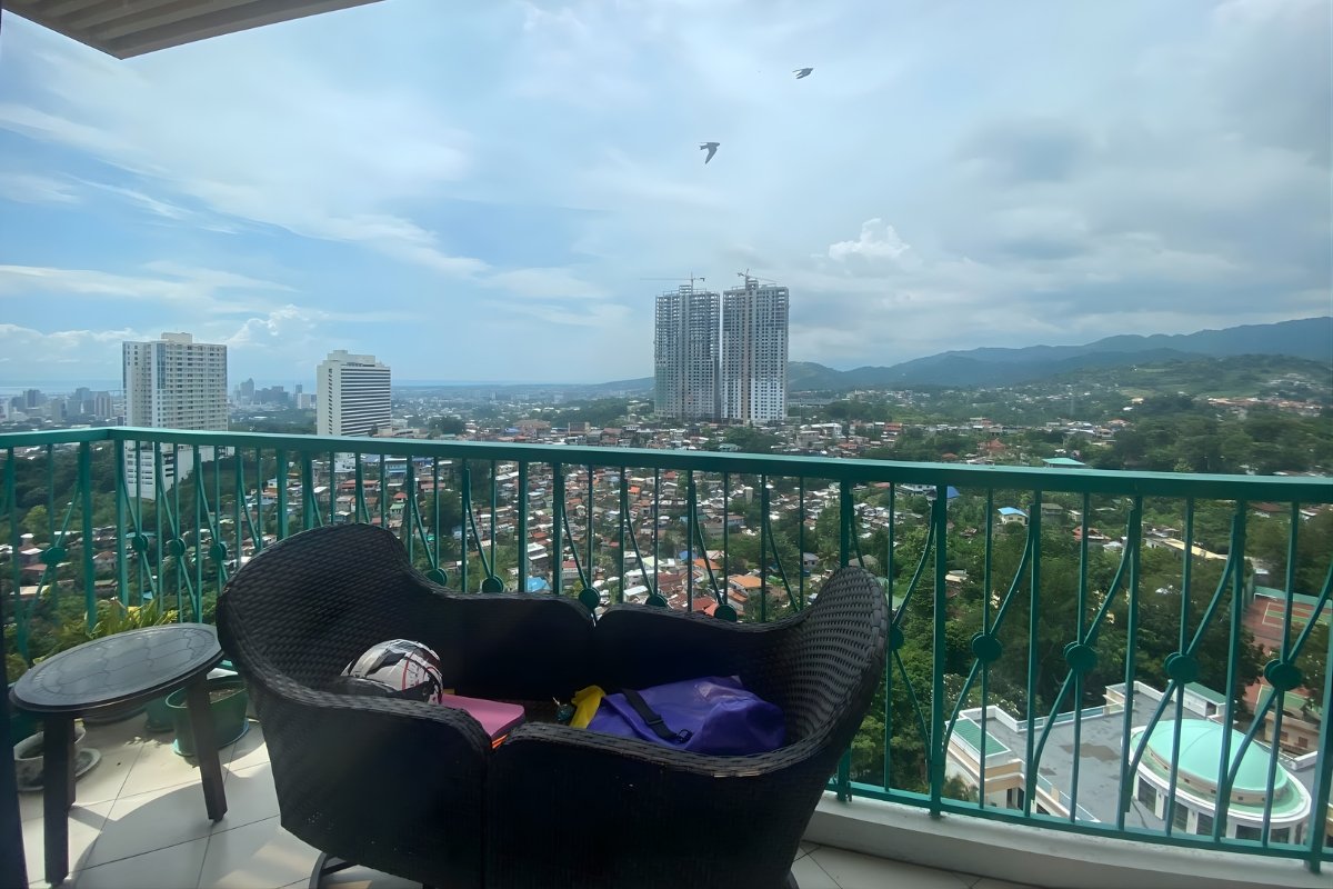 Balcony view of the penthouse for sale in Cebu City